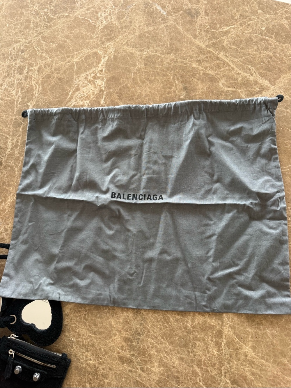 Balenciaga La Cagole Mini Black Terry Cloth - Picture 8 of 11